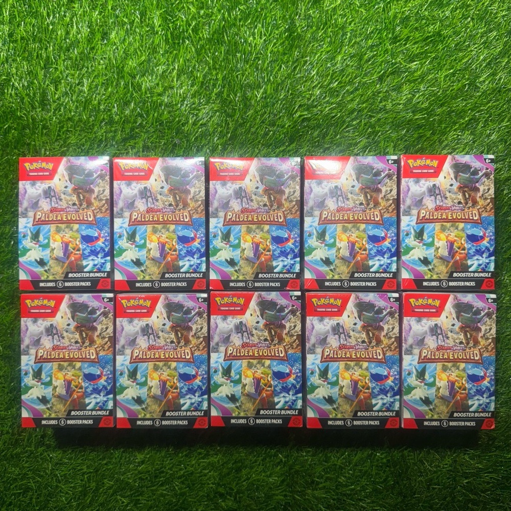 10x 2023 Pokemon Scarlet & Violet ‘Paldea Evolved Booster Bundle’